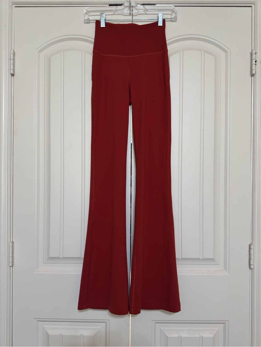 Lululemon Groove Super-High-Rise Flared Pant Nulu Cayenne Size 2